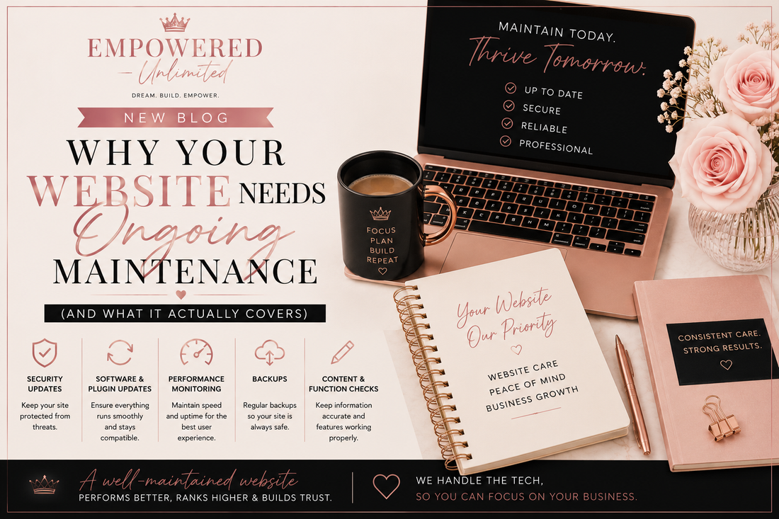 Why Your Website Needs Ongoing Maintenance (And What It Actually Covers)