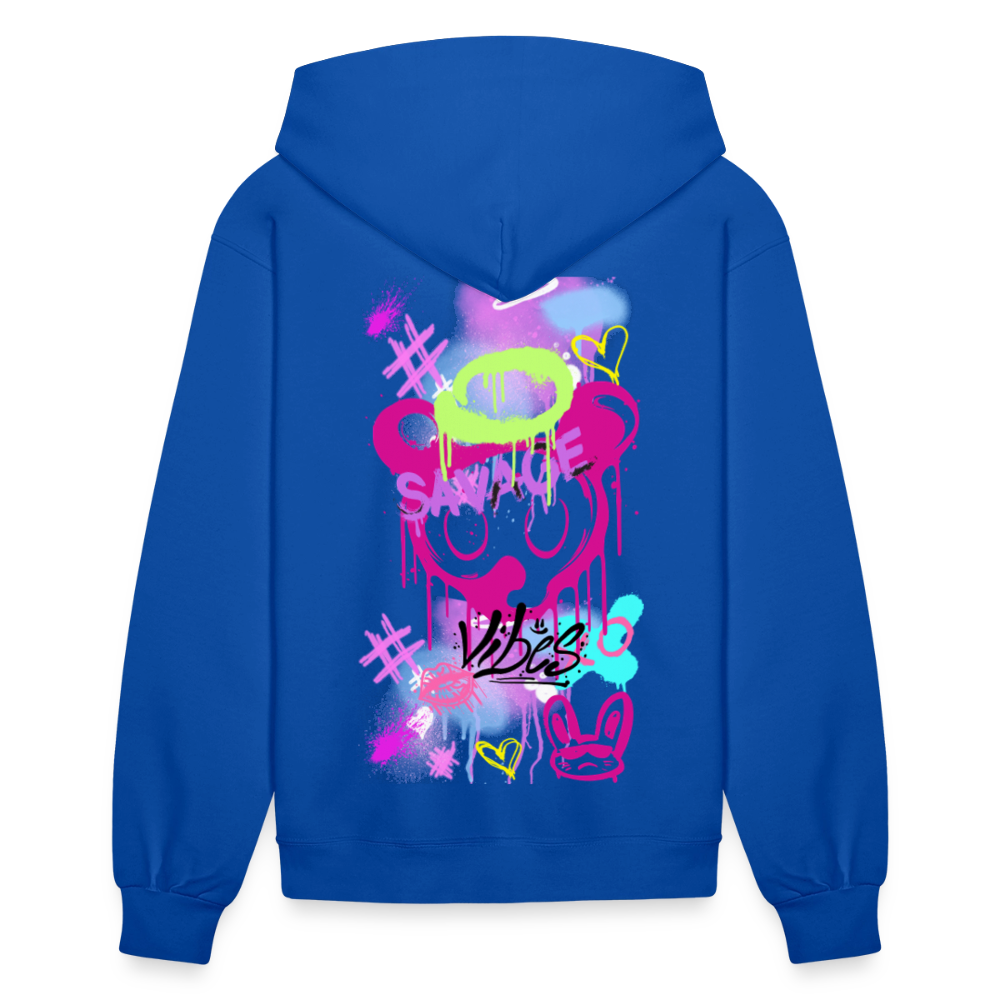 Savage Vibes Hoodie – For the Fearless Woman - royal blue