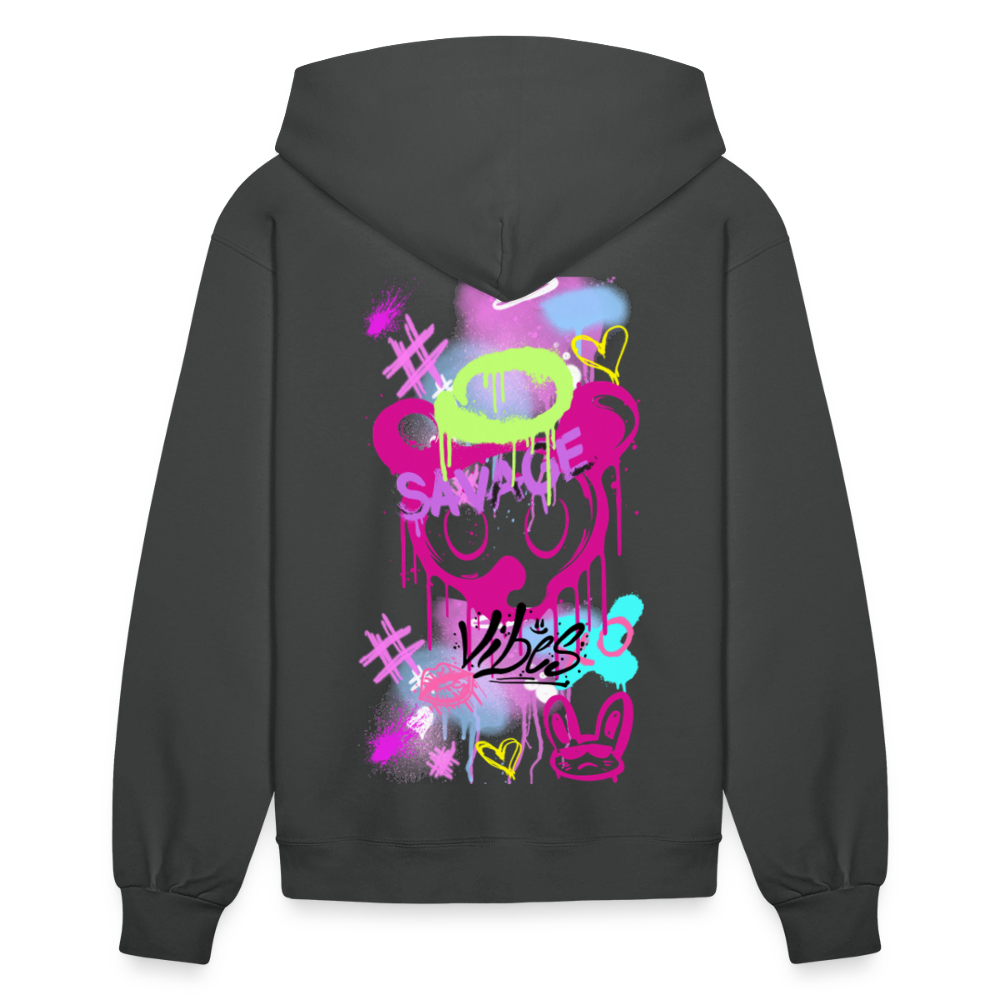 Savage Vibes Hoodie – For the Fearless Woman - asphalt