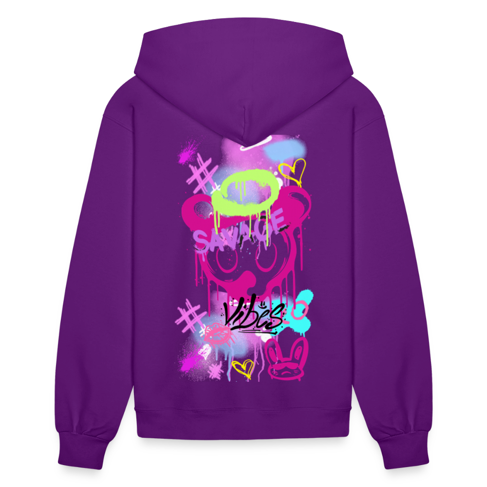 Savage Vibes Hoodie – For the Fearless Woman - purple