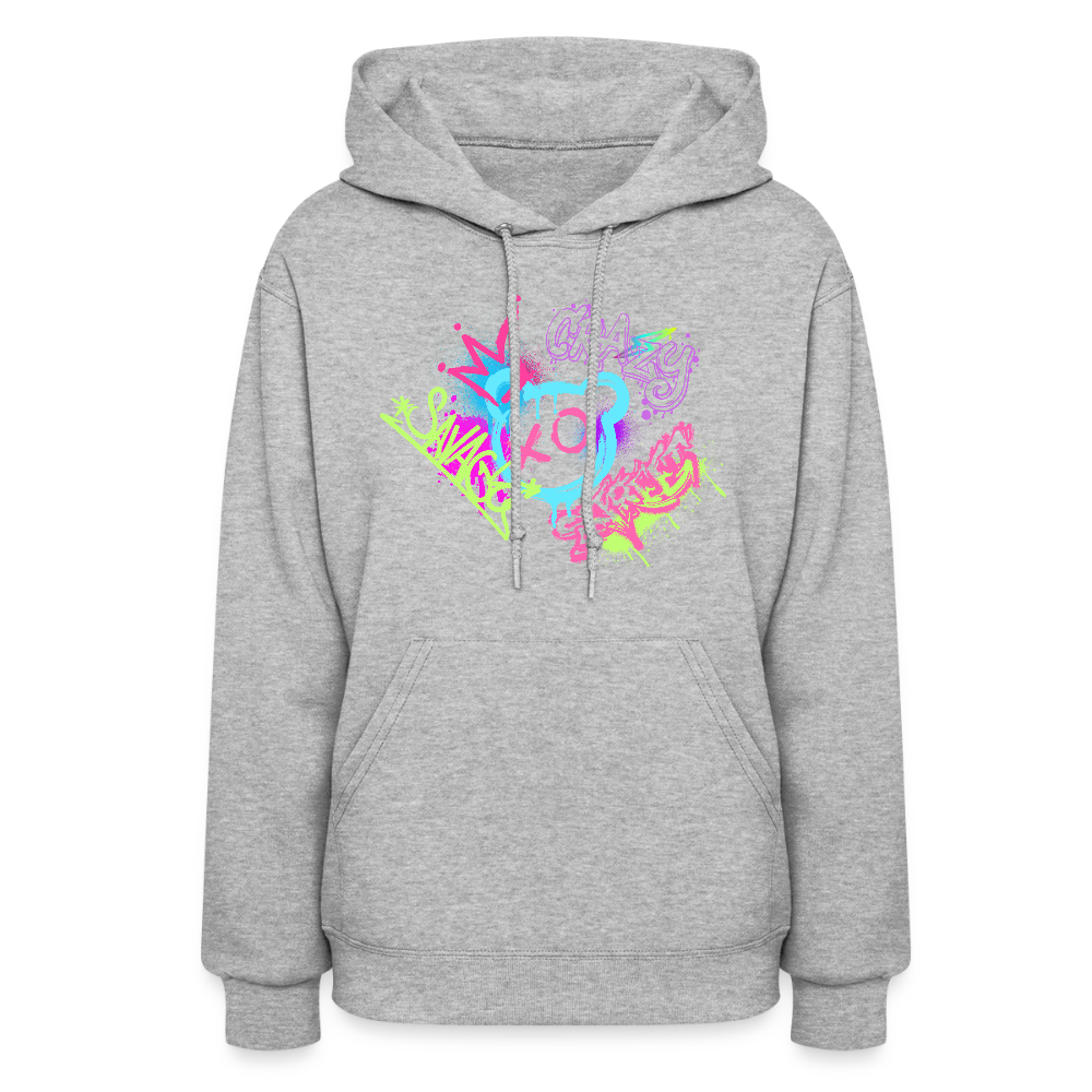 Savage Vibes Hoodie – For the Fearless Woman - heather gray