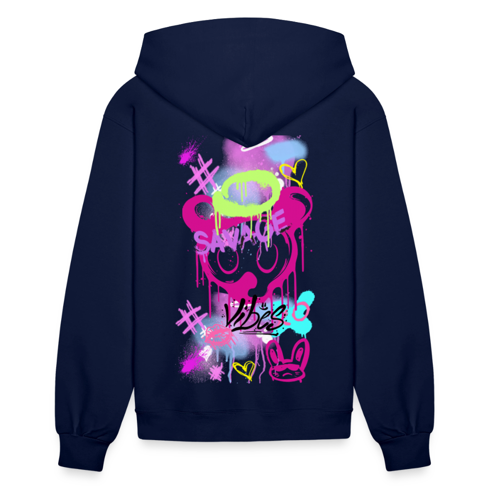 Savage Vibes Hoodie – For the Fearless Woman - navy