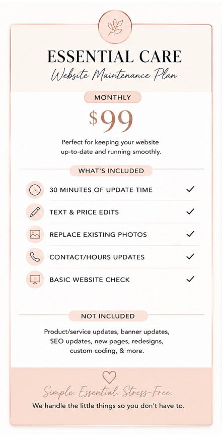 ESSENTIAL WEBSITE CARE