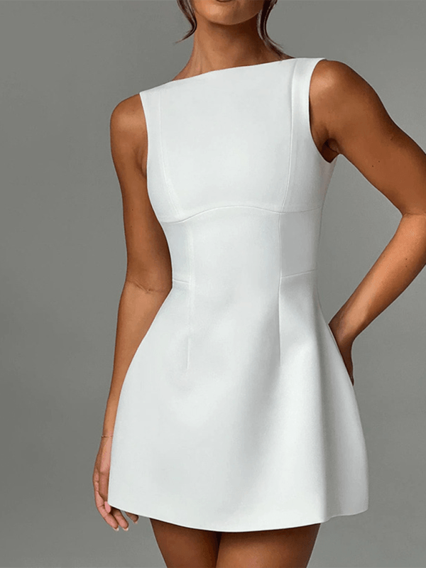 Slim Backless Tank Dress